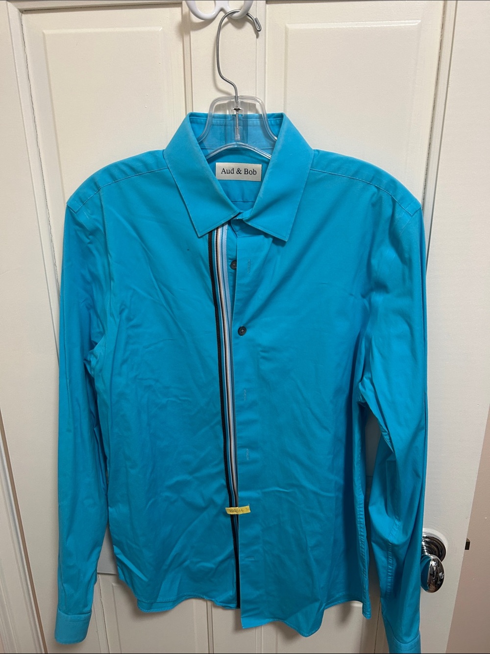 Long-Sleeve Turquoise Dress Shirt